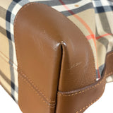 Burberry Vintage House Haymarket Check Dome Satchel Handbag