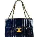 Chanel Mademoiselle Vertical Quilt Single Flap Bag 1994