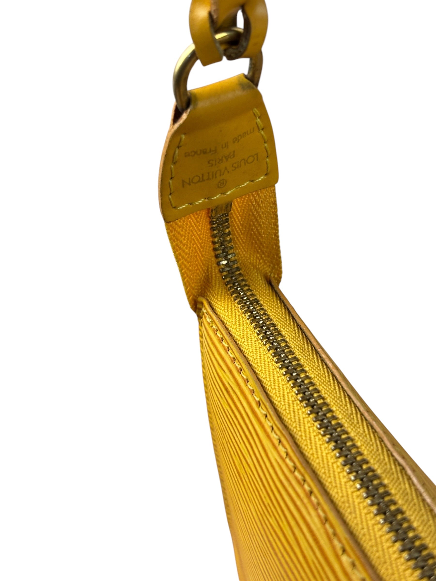 Louis Vuitton Yellow Epi Leather Pochette