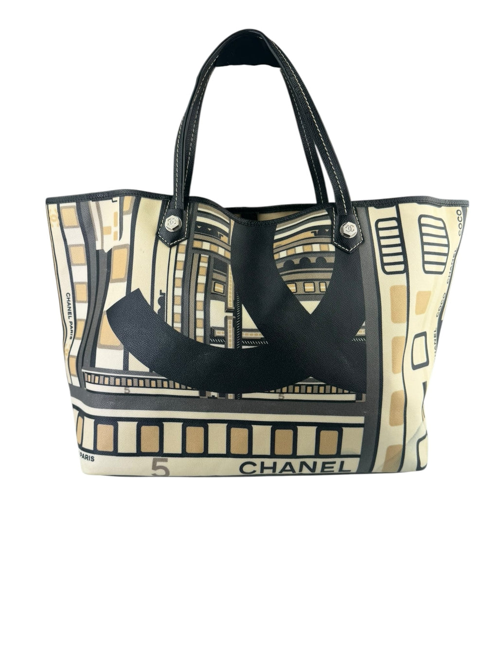 Chanel Colorblock Leather Le Train Shopping Tote 2006