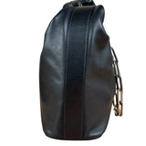 Gucci Black Leather Chain Hobo Bag