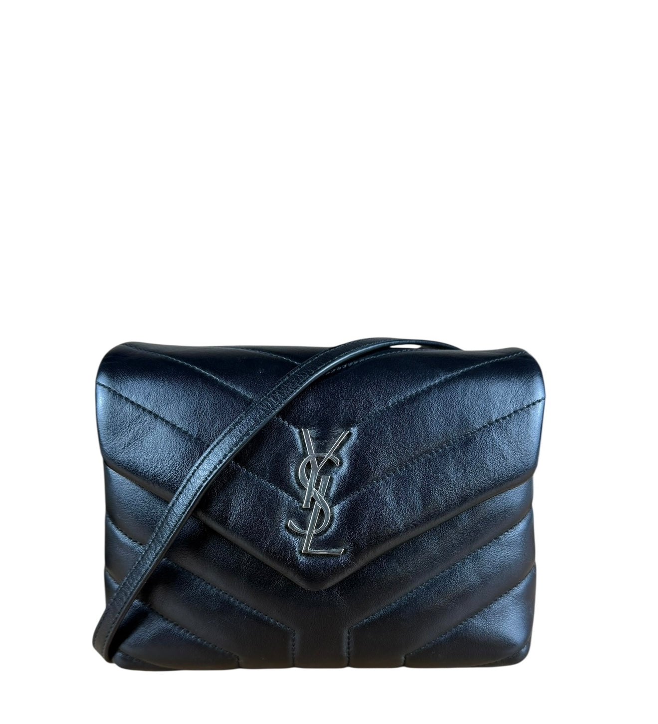 Saint Laurent Loulou Black Leather Shoulder Bag