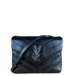 Saint Laurent Loulou Black Leather Shoulder Bag