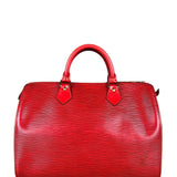 Louis Vuitton Red Epi Speedy 35