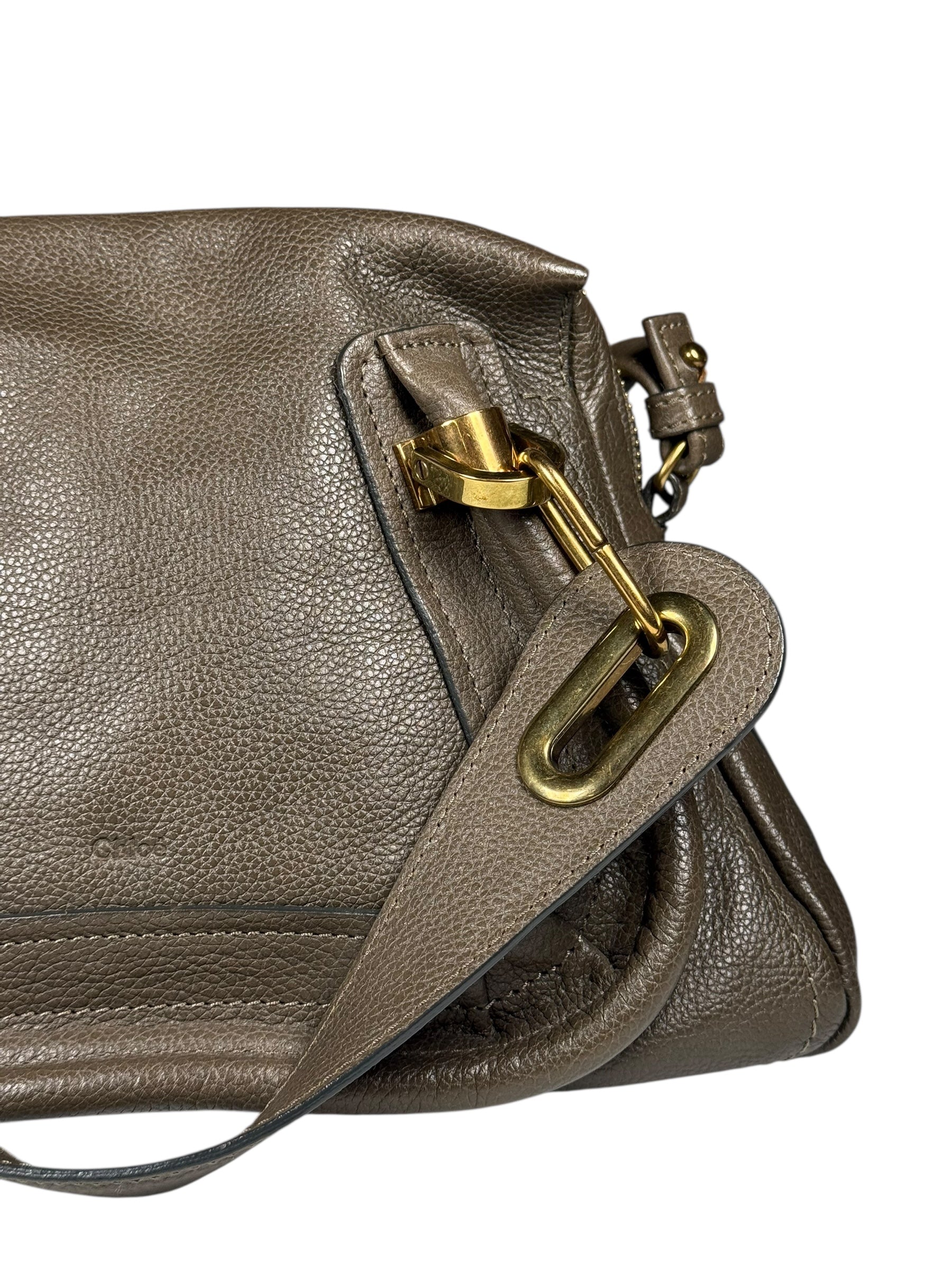 Chloe Partay Small Taupe Two-Way Bag