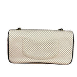 Chanel East West Beige Jersey Flap Bag 2002