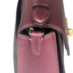 Coach Metallic Berry Leather Signature Cassidy Two-Way Bag