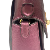 Coach Metallic Berry Leather Signature Cassidy Two-Way Bag