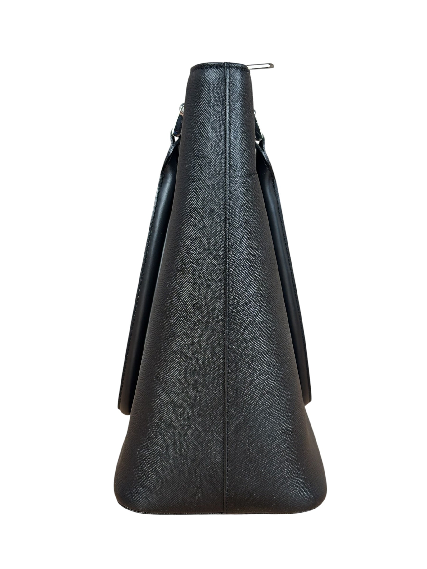 Burberry Black Saffiano Leather Tote Bag
