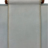 Hermes Light Blue Canvas Leather Trim Cabag Elan Tote