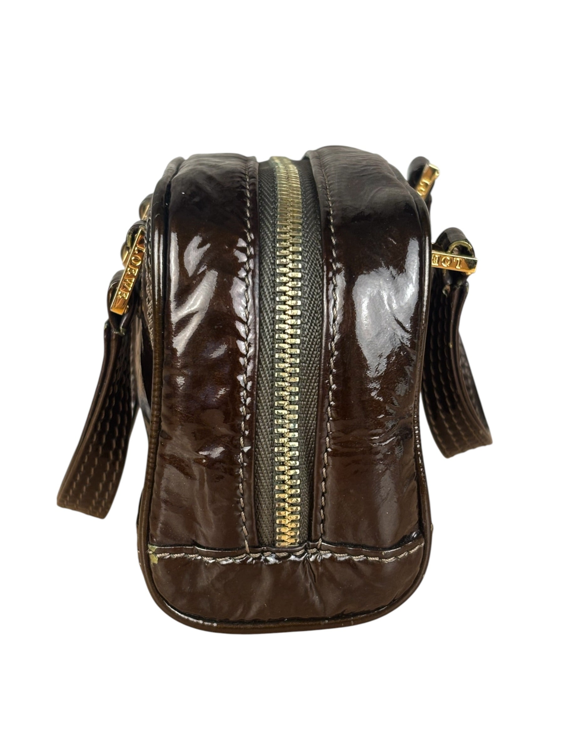 Loewe Patent Leather Micro Amazona Mini Bag
