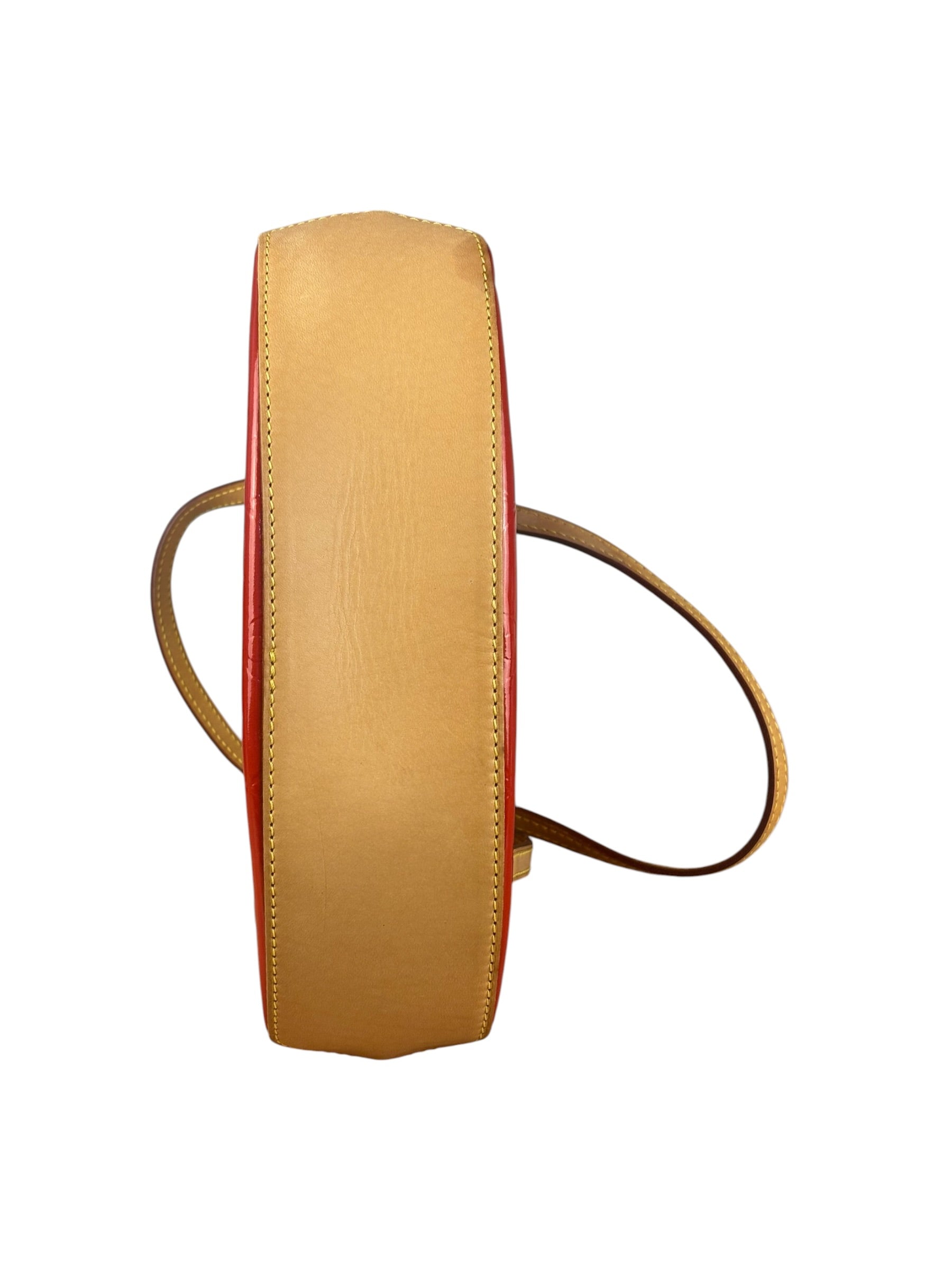 Louis Vuitton Red Monogram Vernis Biscayne Bay PM Handbag