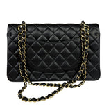 Chanel Black Quilted Leather Classic Medium Double Flap Bag 2014