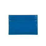 Chanel Blue Patent Quilted CC Cardholder 2016