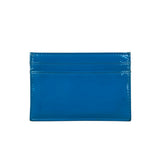 Chanel Blue Patent Quilted CC Cardholder 2016