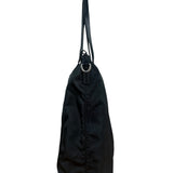 Prada Black Tessuto Nylon Zip Tote Large