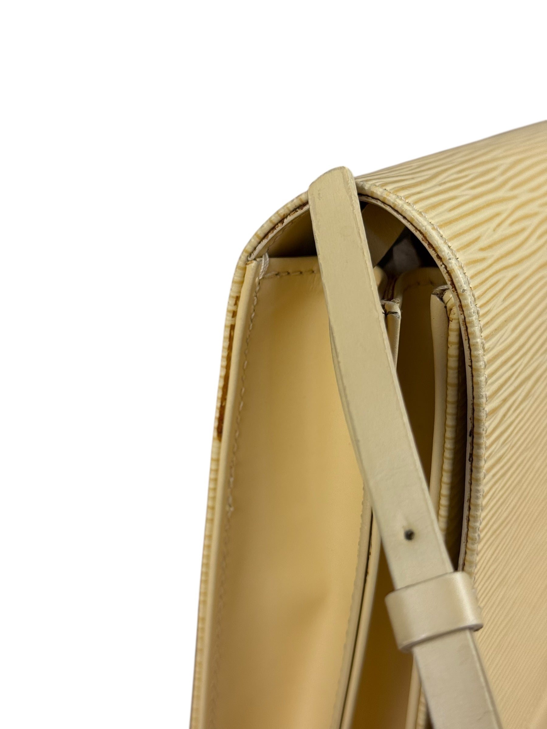 Louis Vuitton Vintage Yellow Epi Biarritz Shoulder Bag