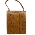 Vintage Snakeskin Top Handle Bag