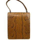 Vintage Snakeskin Top Handle Bag