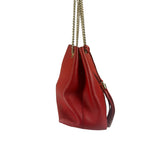 Gucci Red Leather Soho Chain Shoulder Bag