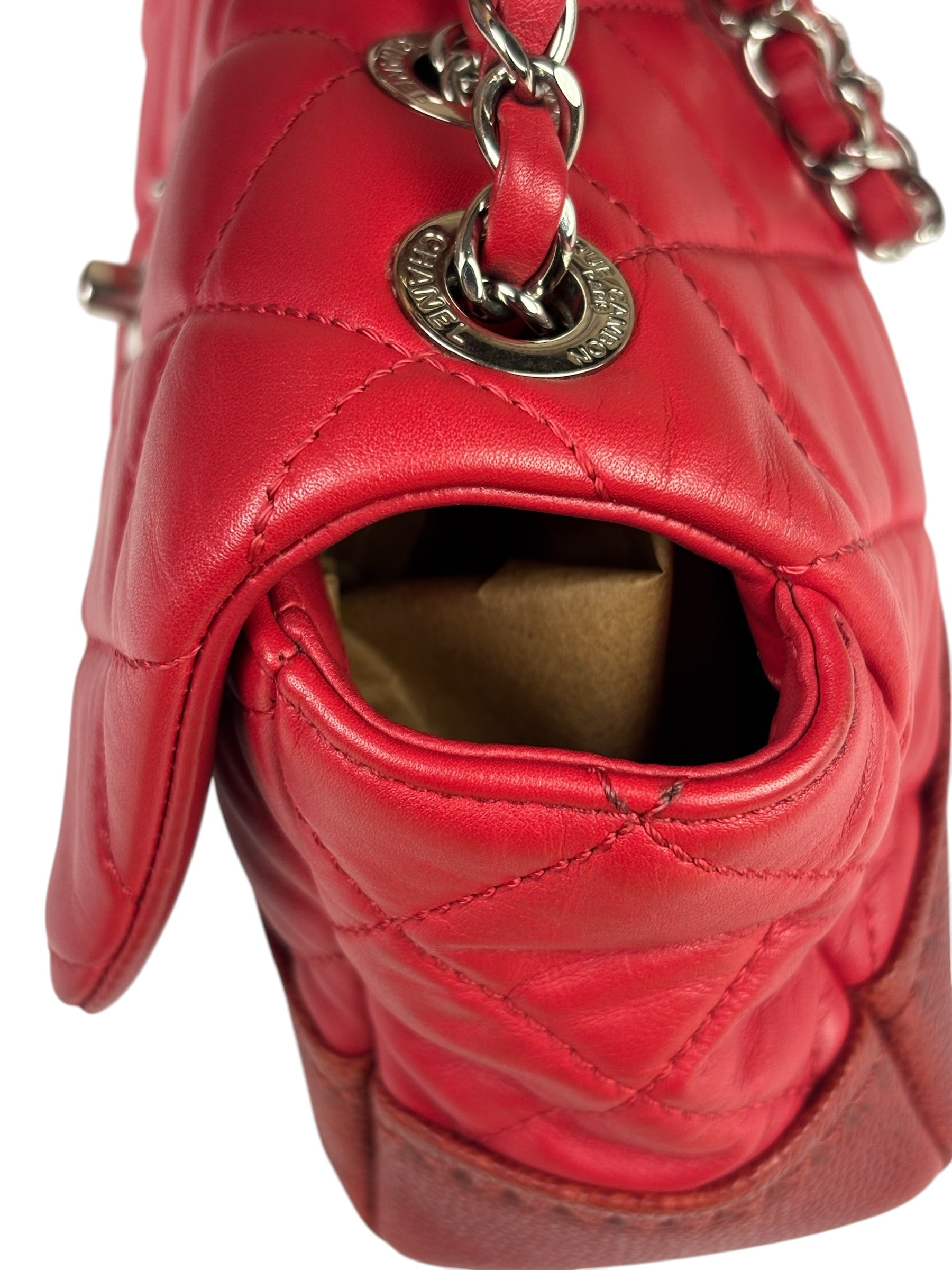 Chanel Red Quilted Leather Boy Flap Bag 2014
