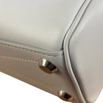Balenciaga White Leather Bel Air Carry All Handbag