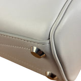 Balenciaga White Leather Bel Air Carry All Handbag