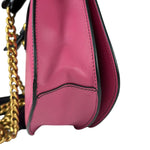 Prada Pink/Black Saffiano Leather Trim Small Cahier Crossbody Bag