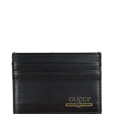 Gucci Vintage Black Leather Card Holder