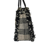 Christian Dior Black/White Tweed Lady Dior Two-Way Bag