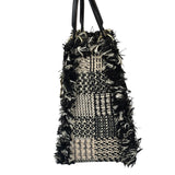 Christian Dior Black/White Tweed Lady Dior Two-Way Bag