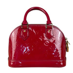 Louis Vuitton Red Monogram Vernis Alma bb