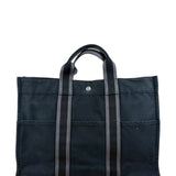 Hermes Fourre-Tout MM Canvas Black Tote