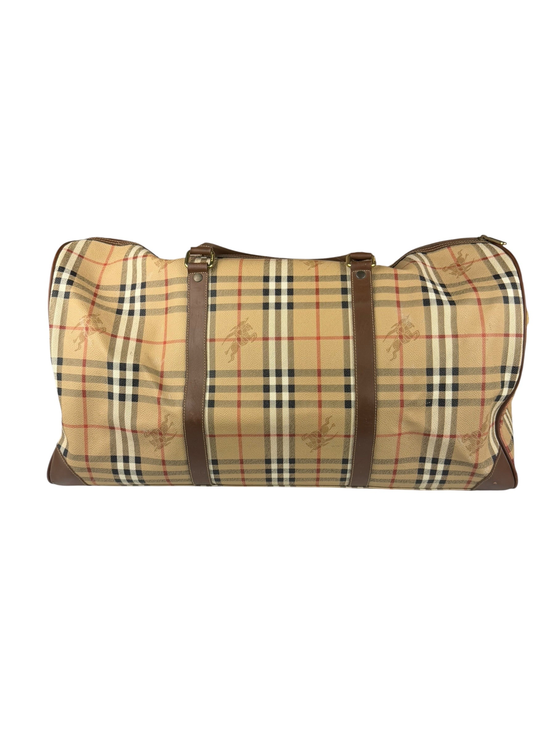Burberry Vintage House Check Duffel Bag