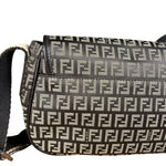 Fendi FF Vintage Brown Flap Crossbody Bag