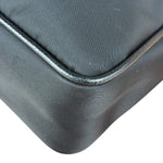Prada Black Re-Nylon Saffiano Leather Crossbody Bag