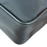 Prada Black Re-Nylon Saffiano Leather Crossbody Bag