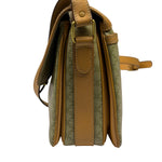 Celine Vintage Macadam Coated Canvas Crossbody Bag