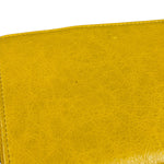 Balenciaga Yellow Leather Moto Zip Wallet