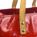 Louis Vuitton Red Canvas Monogram Vernis Hand Bag