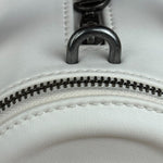 Telfar White Leather Duffle Two-Way Bag