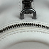Telfar White Leather Duffle Two-Way Bag