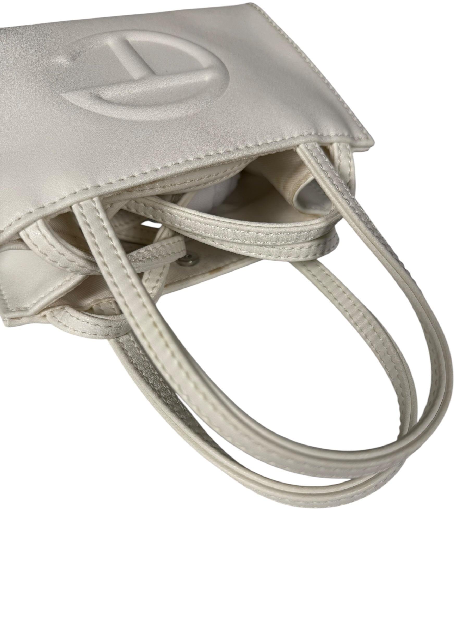 Telfar Small White Shopping Tote