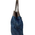 Chanel Denim CC Leather Lined Tote Bag 2001