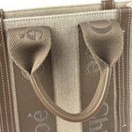 Chloé Small Woody Canvas 2Way Tote Khaki/Green