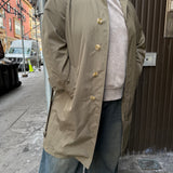 Burberry Vintage Green Nylon Trench Coat