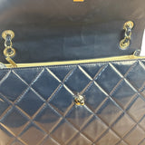 Chanel Blue Patent Quilted Business Flap Bag 2012 17ds