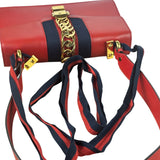 Gucci Red Leather Sylvie Shoulder Bag