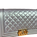 Chanel Medium Quilted Iridescent Boy Bag