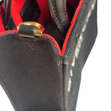 Givenchy Black Leather Trim Mini Logo Printed Tote